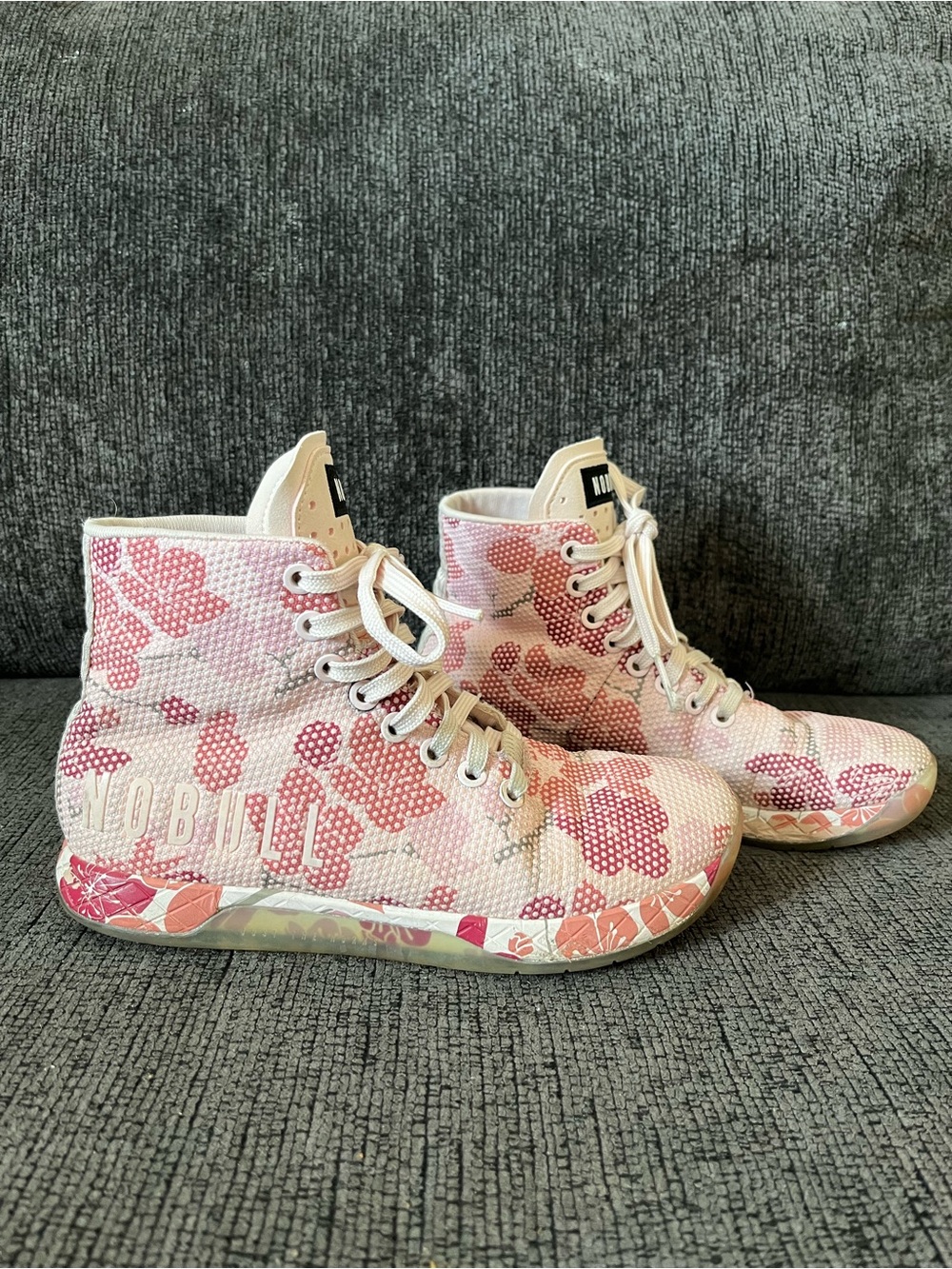 NOBULL High-Top Blush Cherry Blossom Women’s 6 Trainer Sneaker